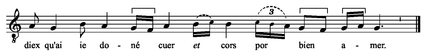 Refrain musical notation